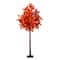 6ft. Pre-Lit Autumn Artificial Fall Tree with 300 Warm White LED Lights